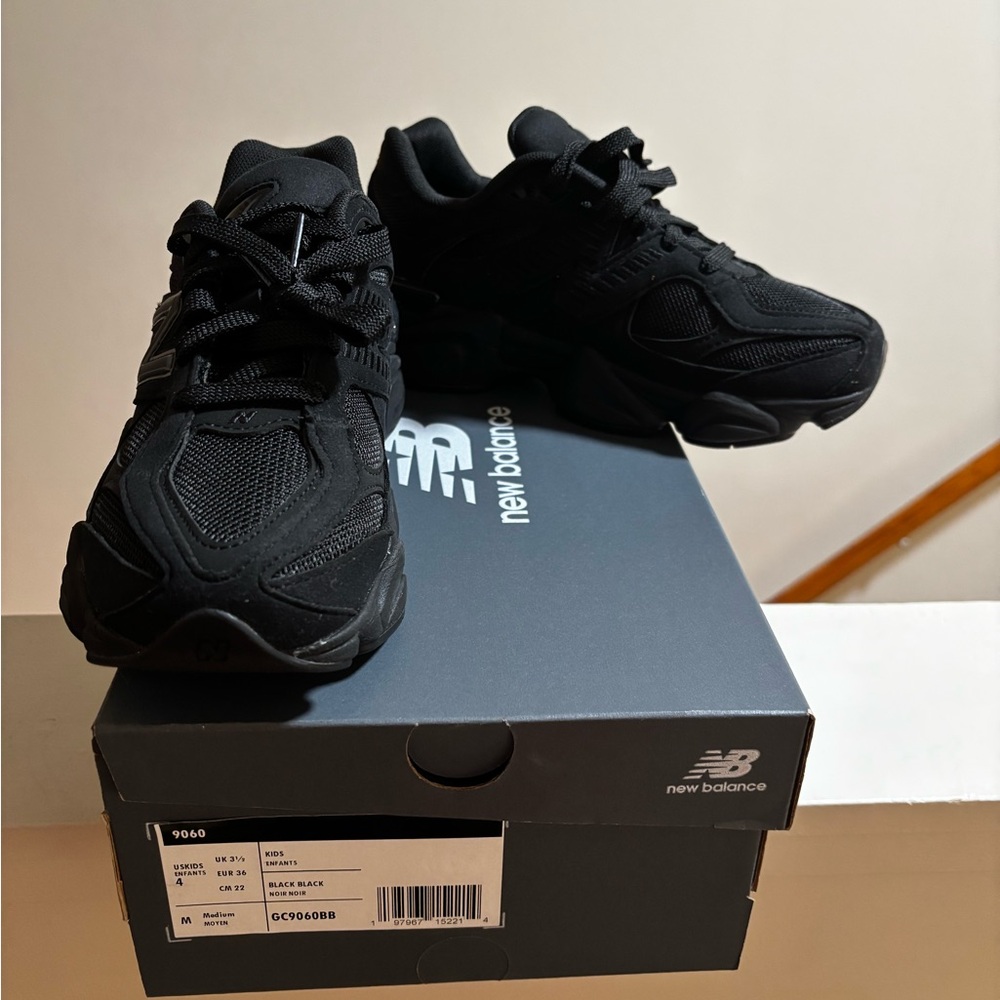 New Balance Kids All-Black Sneakers